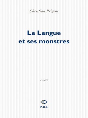 cover image of La Langue et ses monstres
